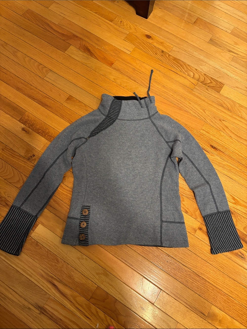 Prana Blue Wool Blend Sweater